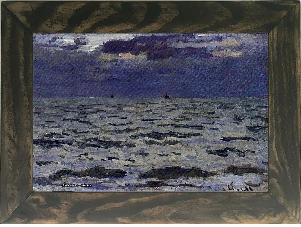 Quadro Decorativo A4 Seascape - Claude Monet Cosi Dimora