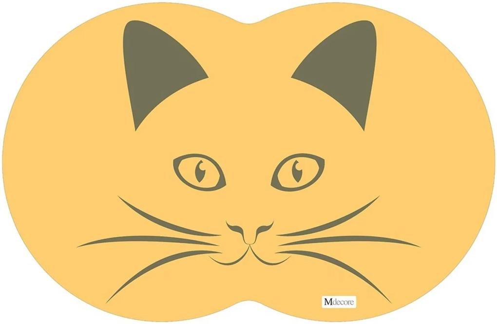 Tapete PET Gato Amarelo 55x35cm