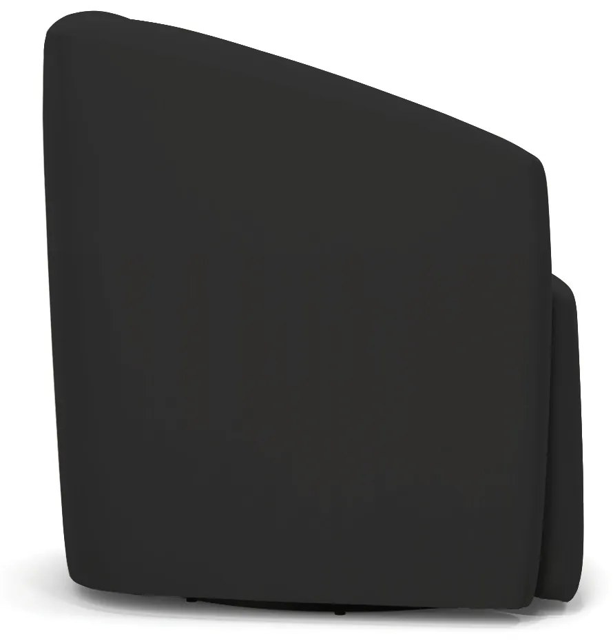 Poltrona Decorativa Base Giratória Stella Max Veludo D03 - D'Rossi - Preto
