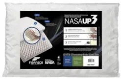 Travesseiro Viscoelástico Toque Massageador Nasa UP 3 Branco - Fibrasc