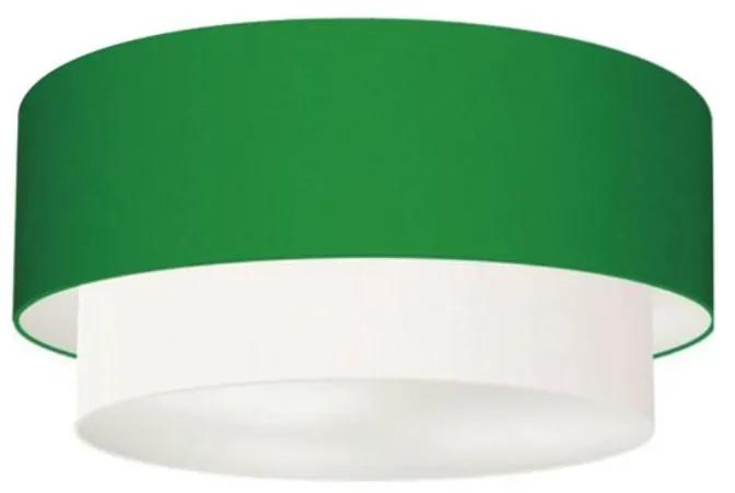 Plafon Para Varanda Gourmet Cilíndrico SV-3017 Cúpula Cor Verde Folha Branco