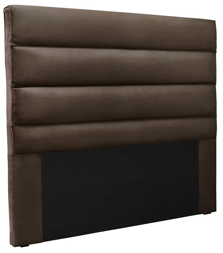 Cabeceira Cama Box Queen 160 cm Arles Veludo S04 - D'Rossi - Marrom