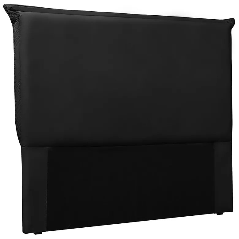 Cabeceira Garden Para Cama Box King 195 cm Corino Preto- D'Rossi