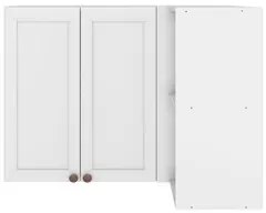 Armário de Cozinha Aéreo Canto com Nichos 2 Portas Duna P09 Branco - M