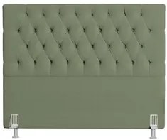 Cabeceira Casal King Cama Box 195cm Cristal C16 Bouclê Verde Oliva - M