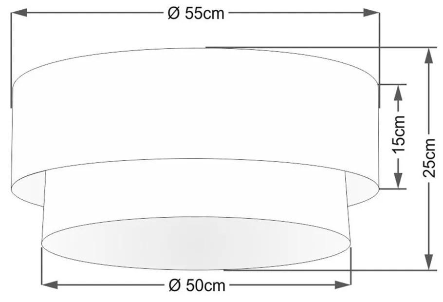 Plafon Para Sala de Jantar Cilíndrico SJ-3063 Cúpula Cor Palha