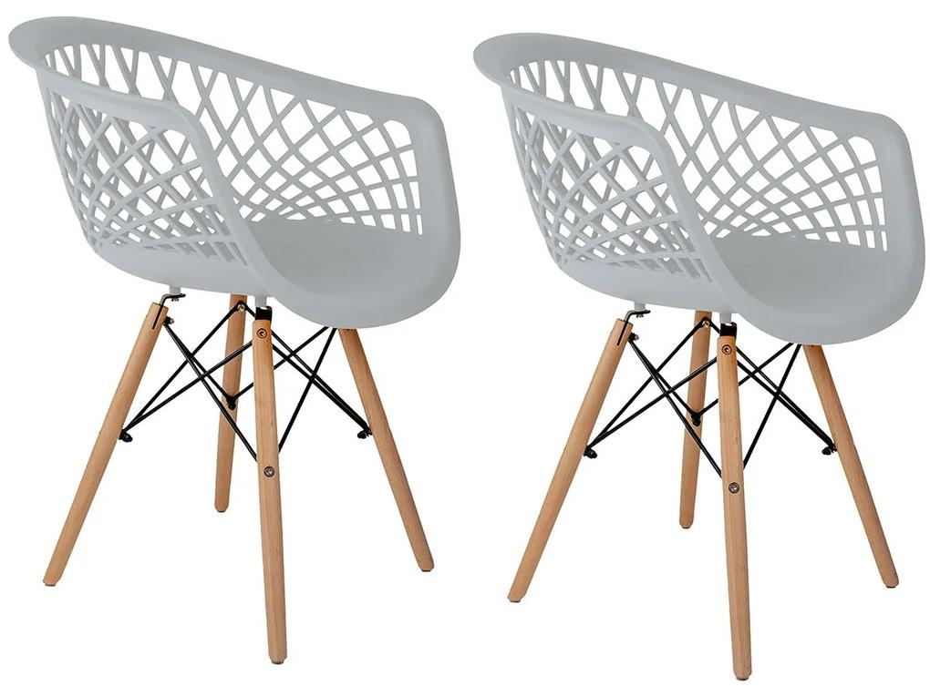 Conjunto 2 Cadeiras Web Branca Dsw - Empório Tiffany