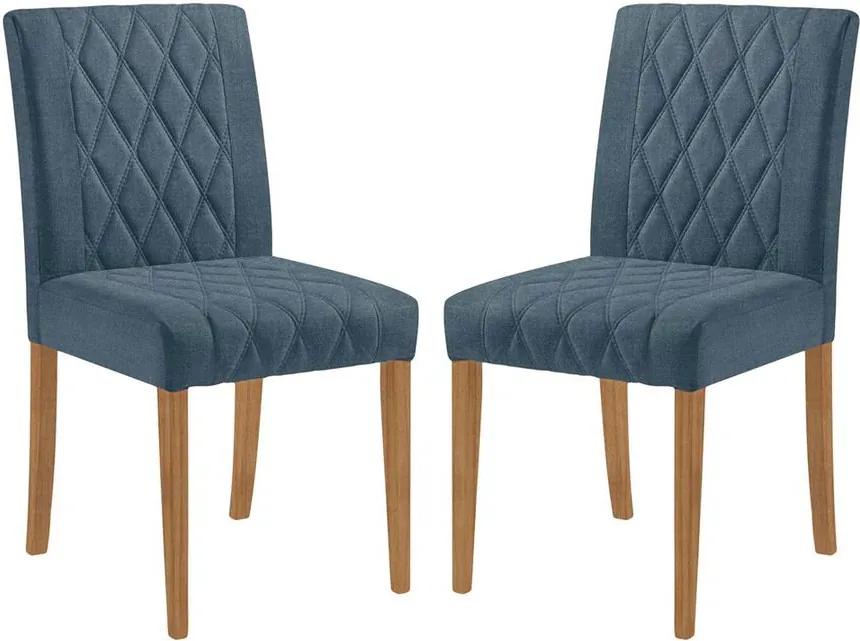 Conjunto 02 Cadeiras de Jantar menta Madeira - Wood Prime MT 16851