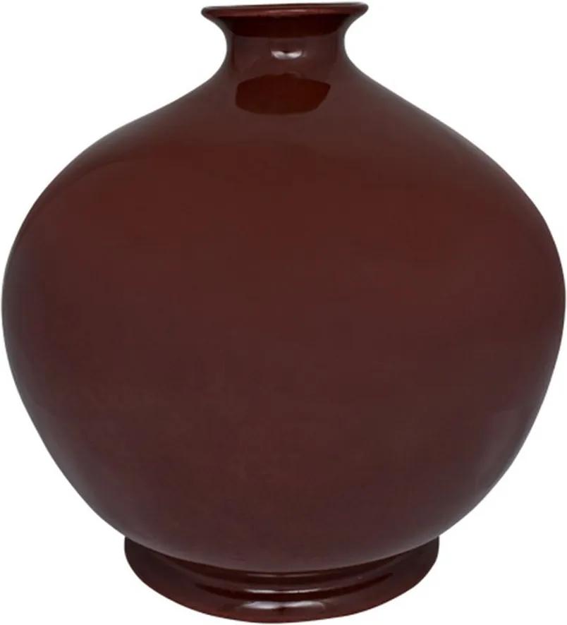Vaso em Porcelana Vinho 35x34