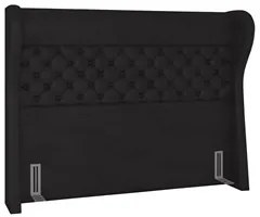 Cabeceira Cama Box Casal Queen 160cm Trinidad P02 Sintético Preto - Mp