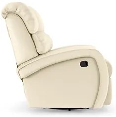 Poltrona do Papai Reclinável Kalie Glider Giratória Massagem FH9 PU Be