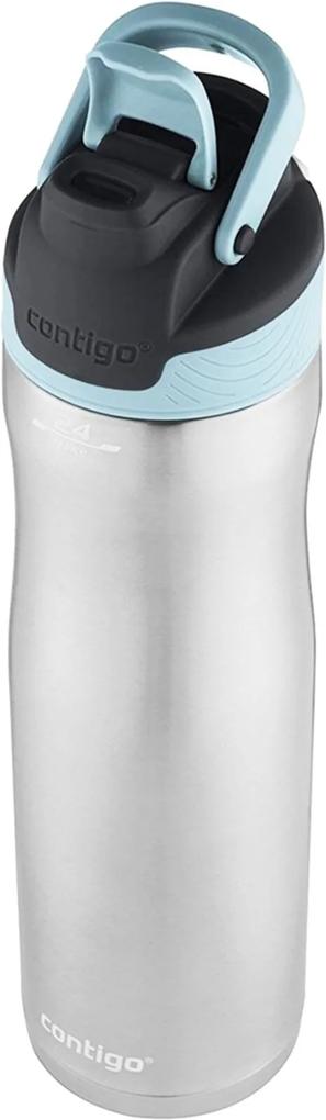 Garrafa Térmica 710 ml Contigo Autoseal Chill Iced Aqua em Aço Inox