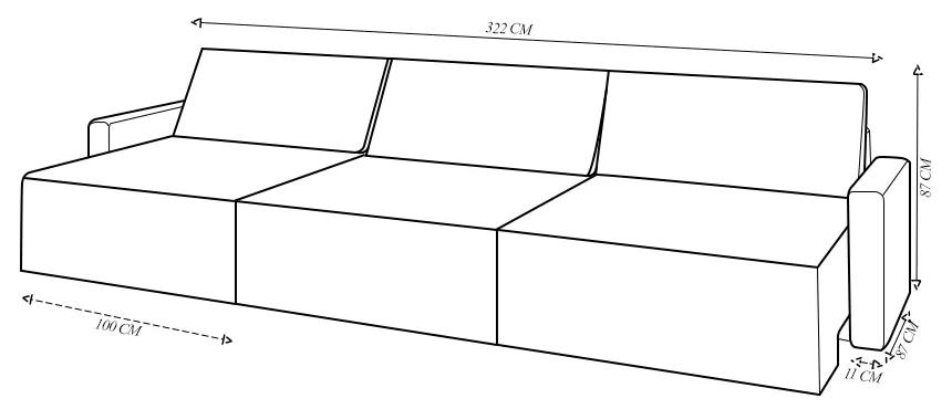 Sofá Retrátil Embutido Modulado 6 Lugares Xerxes 322cm USB Veludo Rosê G33 - Gran Belo