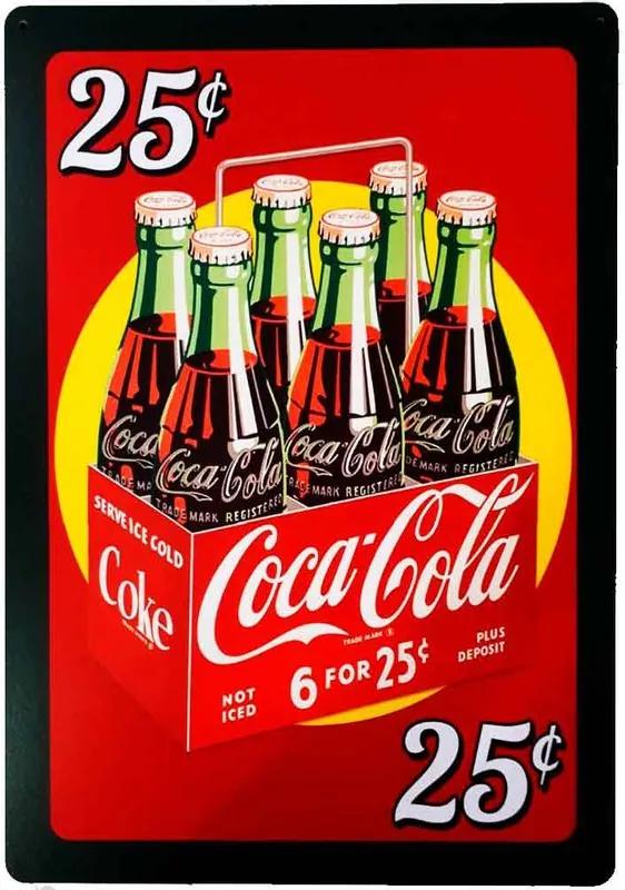 Placa Decorativa Mdf Coca Cola 6 For 25 Cents