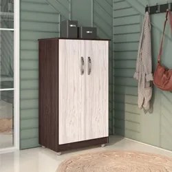 Armário Multiuso Organizador Rosana 2 Portas Castanho/Avelã - AJL Móve