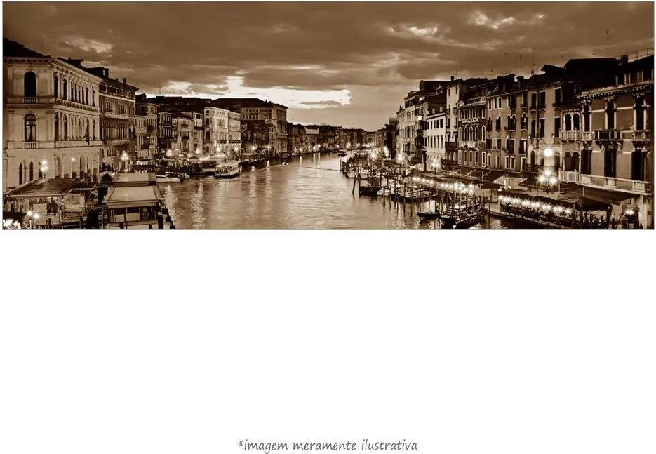Poster O Grande Canal De Veneza - Vs Sépia (60x20cm, Apenas Impressão)