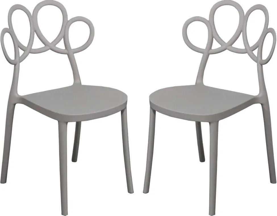 Kit 02 Cadeiras Decorativas para Cozinha Laço Nude - Gran Belo