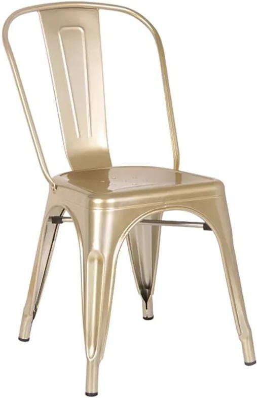 Cadeira Apolo Dourado/Cobre em Aço Carbono