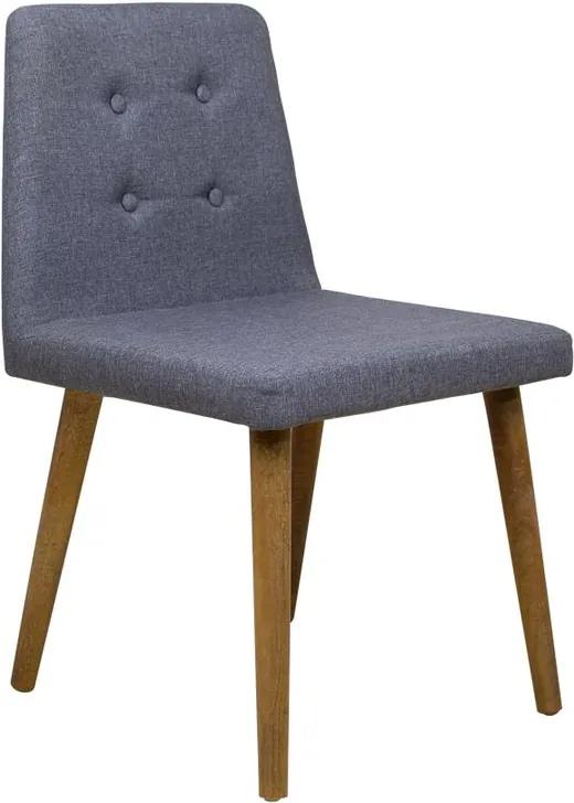 Cadeira Zola com Botões Castanho - Wood Prime PTE 38262