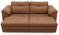 Sofá Retrátil 2 Lugares Para Sala 175cm Dijon Couro Mel S07 - Mpozenat