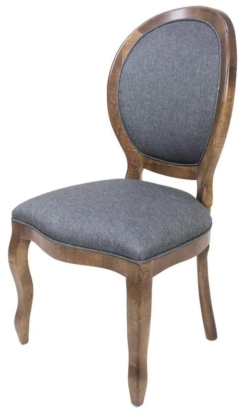 Cadeira de Jantar Medalhão Lisa sem Braço Liso - Wood Prime 38021