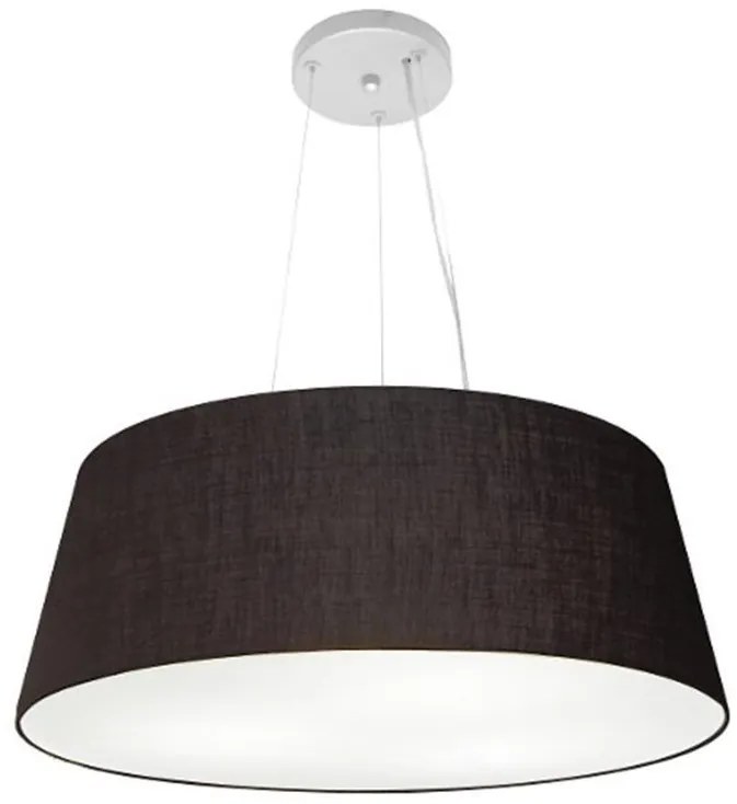 Lustre Pendente Cone Vivare Md-4002 Cúpula em Tecido 21/60x50cm - Bivolt