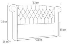 Cabeceira Cama Box Casal 140cm Provença Z37 Sintético Caramelo - Mpoze