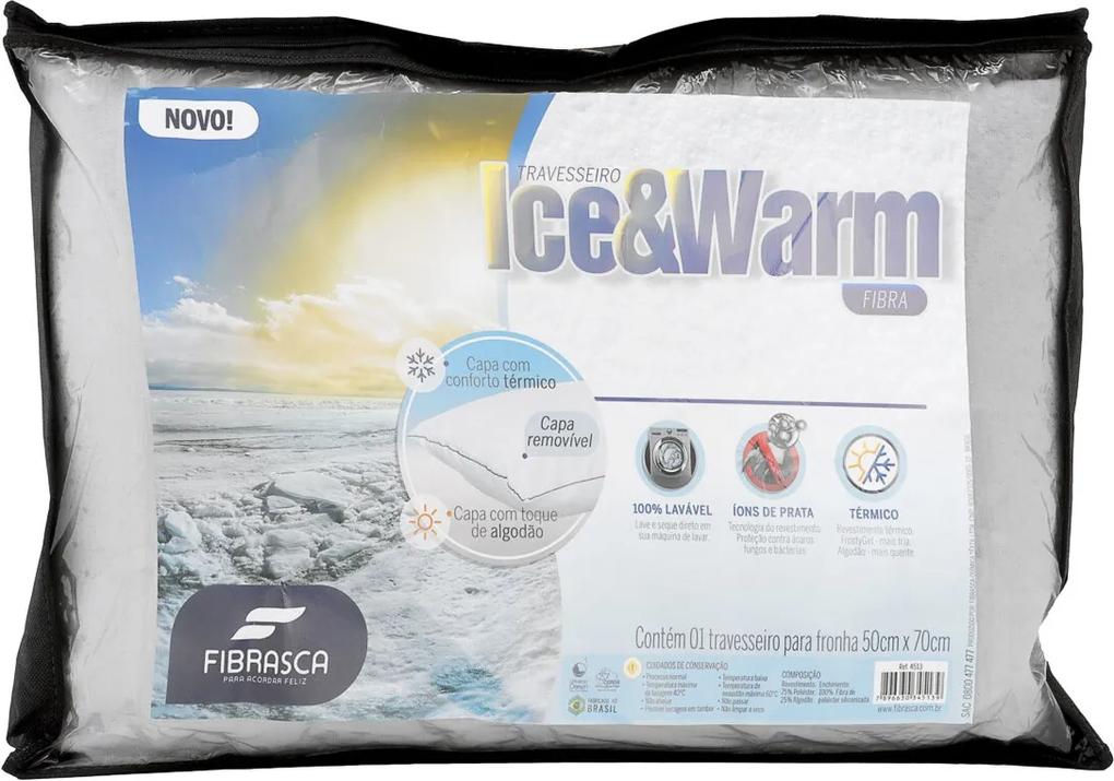 Travesseiro Fibrasca Ice Warm Fibra Branco