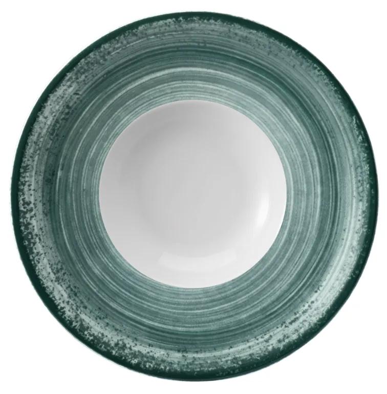Prato Risoto 21Cm Porcelana Schmidt - Dec. Esfera Verde 2418