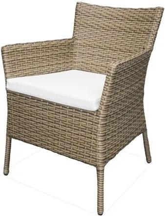 Cadeira Rivera Estrutura Aluminio Revestida em Fibra Sintetica cor Madeira - 44550 - Sun House