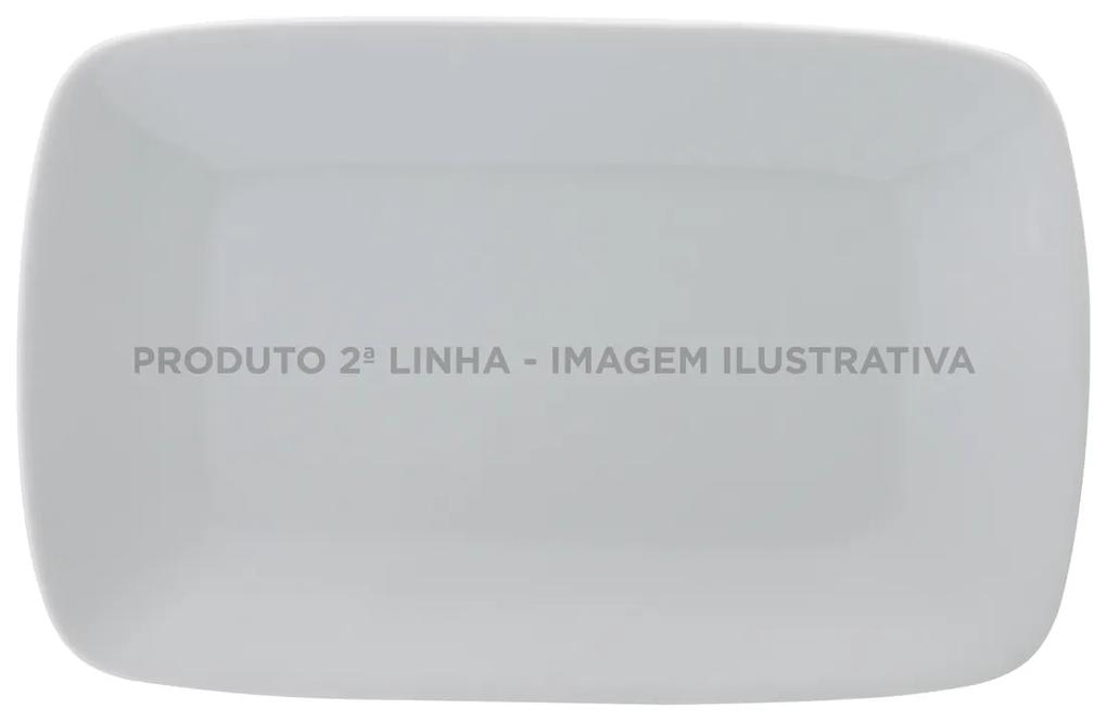 Prato Retangular 23 Cm Porcelana Schmidt 2° Linha - Mod. Usa