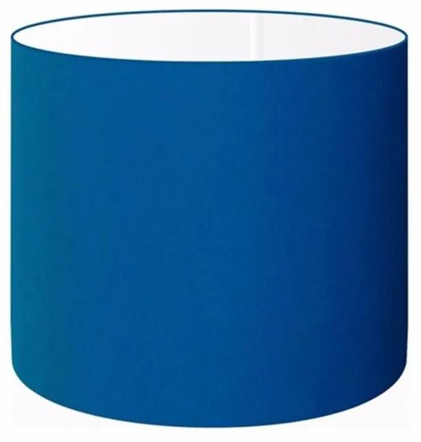 Cúpula em tecido cilíndrica abajur luminária cp-4113 30x25cm azul marinho