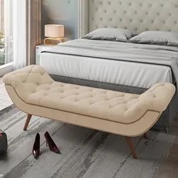 Cabeceira Cama Box King 195cm Provença e Recamier Veneto P02 Bouclé Be