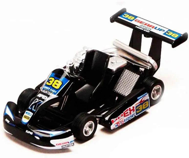 Miniatura Kart Turbo Go Preto