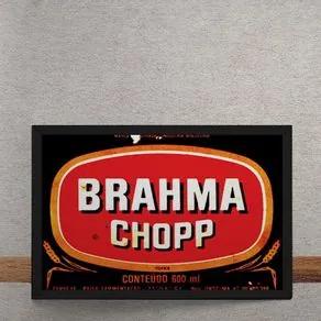 Quadro Decorativo Brahma Chopp 25x35