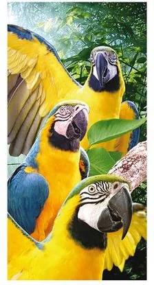 Toalha De Praia Buettner -Velour Resort Macaws