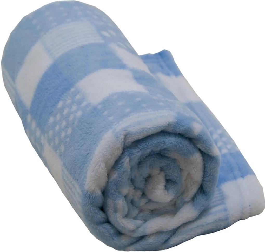 Cobertor Infantil Antialégico 1,10m X 90cm Camesa Azul