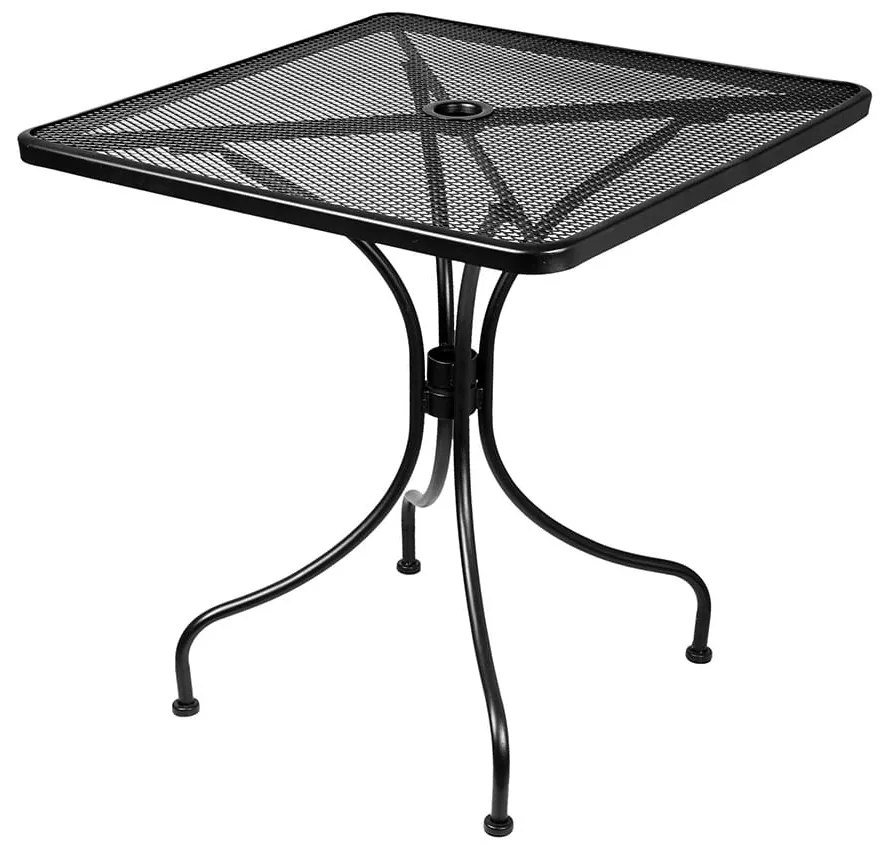 Mesa Cais Quadrada Preto – 70cm