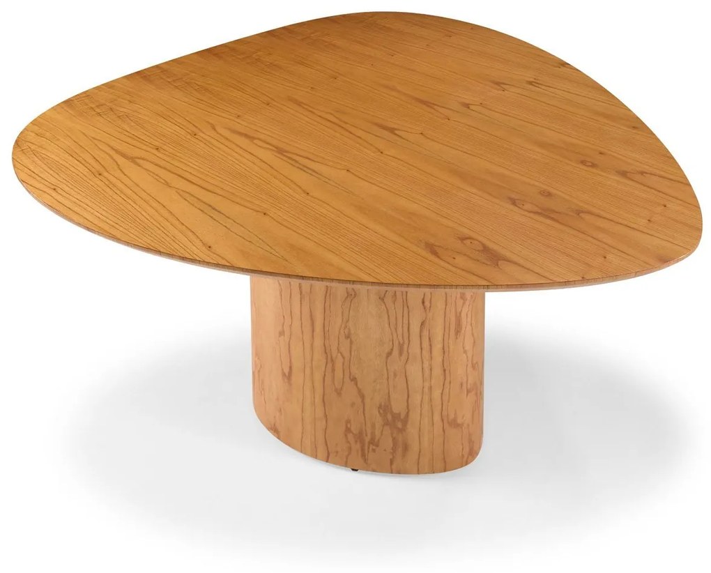 Mesa de Jantar Yurek Design Orgânico Estrutura Lâmina Tauari