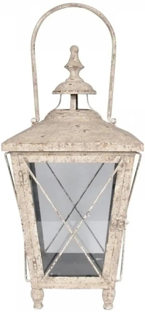 lanterna FAHIME ferro e vidro 42cm Ilunato LC0170