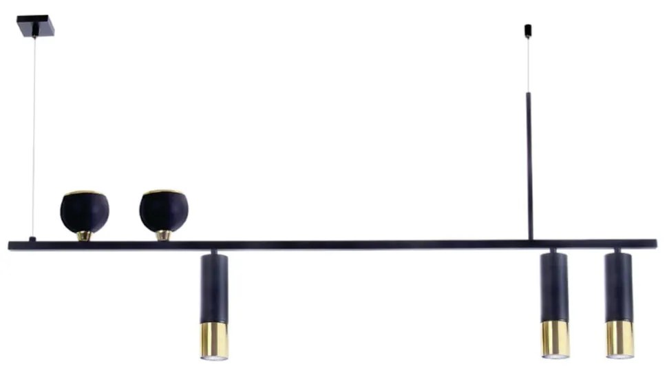 Pendente Retangular Tubo 120X09X56Cm Metal 05Xmr11 |Old Artisan Pd-552... (ROSÊ FOSCO / COBRE BRILHO)