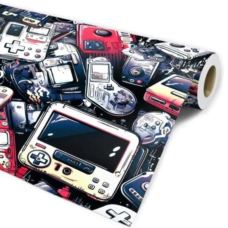 Papel De Parede Gamer Retro | Dcorando Quarto Gamer