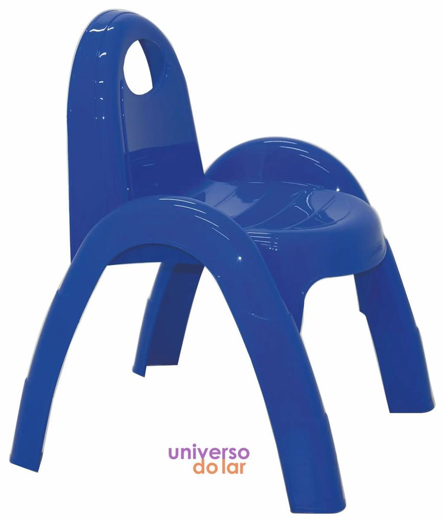 Cadeira Tramontina Infantil Popi em Polipropileno - Azul  Azul