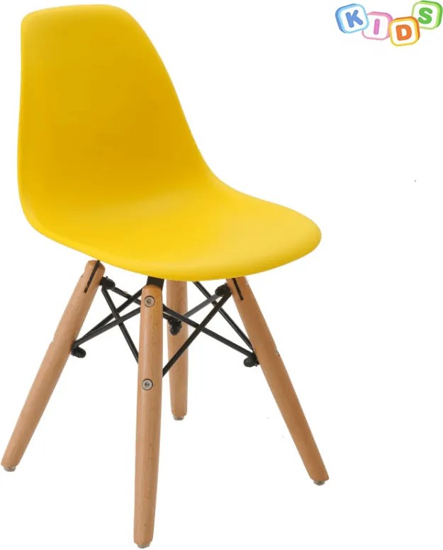 Cadeira Infantil Eiffel Eames DSW Amarela