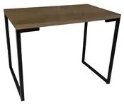 Mesa de Escritório Estilo Industrial 120cm Porto Castanho - Fit Mobel