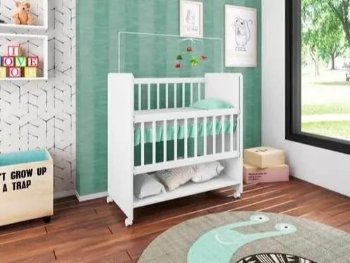 Mini Berço Infantil Bedside Sleepers Soninho Branco Luxo Design