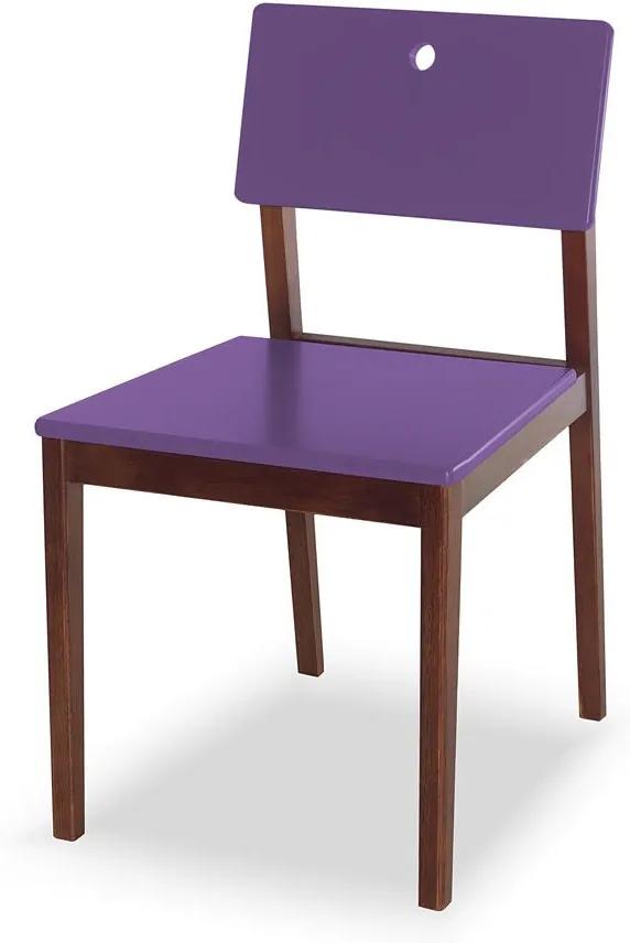Cadeiras para Cozinha Flip 81 cm 921 Cacau/Roxo - Maxima