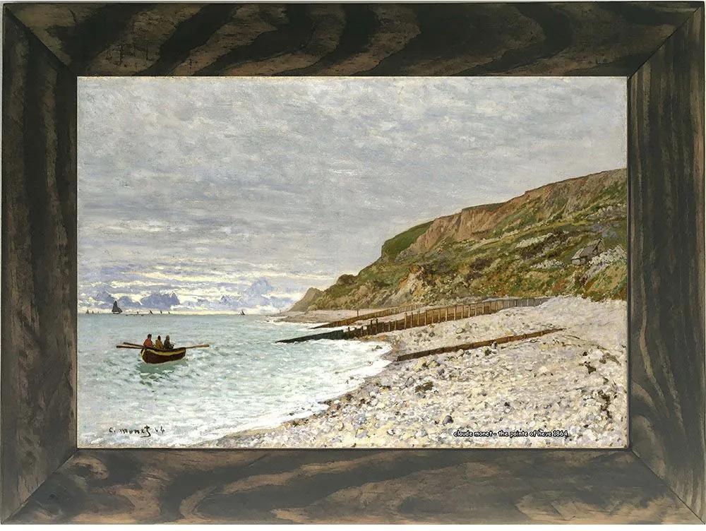 Quadro Decorativo A4 The Pointe of Heve 1864 - Claude Monet Cosi Dimora