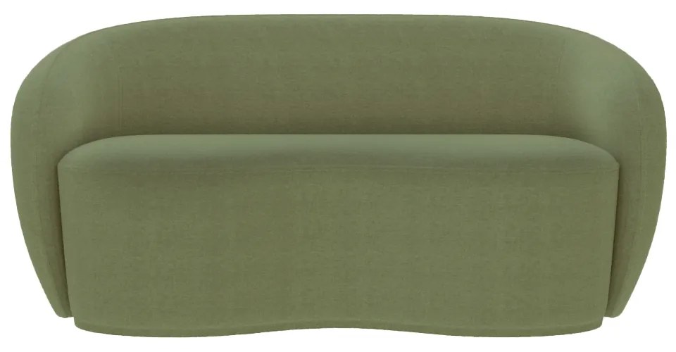 Sofá Decorativo 1,60CM 2 Lugares Íbis Bouclê Verde G33 - Gran Belo