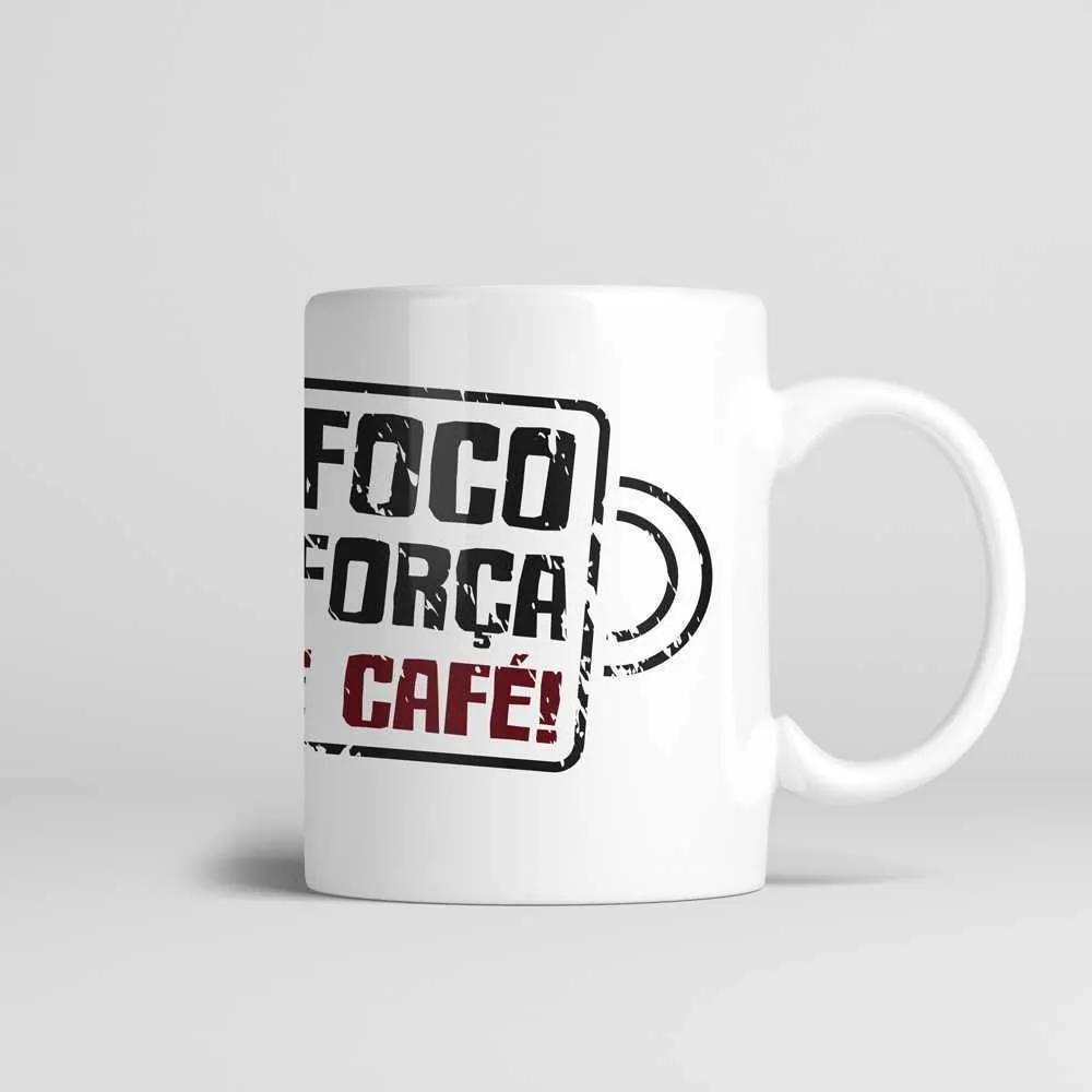 Caneca Cerâmica 330ml Foco Força Café - Kokken